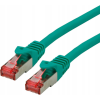 ROLINE 21.15.2630 RJ45 Hálózati kábel, patchkábel CAT 6 S/FTP 0.50 m Zöld Kettős árnyékolás, Halogénmentes, Lángálló 1 db ( )