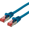 ROLINE 21.15.2640 RJ45 Hálózati kábel, patchkábel CAT 6 S/FTP 0.50 m Kék Kettős árnyékolás, Halogénmentes, Lángálló 1 db ( )
