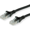 ROLINE 21.15.2751 RJ45 Hálózati kábel, patchkábel CAT 6A U/UTP 1.00 m Fekete Árnyékolatlan, Halogénmentes, Lángálló 1 db ( )