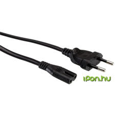 ROLINE 230V-os Piskóta Tápkábel Fekete 1.8m 19.99.2096 kábel és adapter