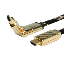 ROLINE Cable ROLINE HDMI M/M aranyozott, szövet borítású audió/videó kellék, kábel és adapter