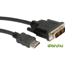 ROLINE DVI-D HDMI Átalakító Fekete 3m 11.04.5532 kábel és adapter