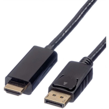 ROLINE HDMI DisplayPort Átalakító Fekete 5m 11.04.5788-10 kábel és adapter