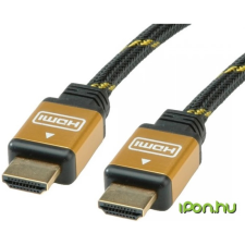 ROLINE HDMI Összekötő Fekete-Arany 3m 11.04.5563-20 audió/videó kellék, kábel és adapter