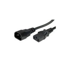 ROLINE kábel, C13 - C14, PC / Monitor, Tápkábel hosszabító 1,8m kábel és adapter