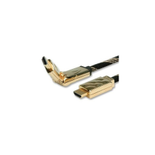 ROLINE kábel HDMI Ethernet, Premium, 360° csatlakozó , M/M 2.0m kábel és adapter