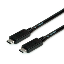 ROLINE kábel usb 3.2 gen 2 c - c, m/m, 10gbit/s, pd (power delivery) 20v5a, emark-al, 1m, fekete 11.02.9053-10 kábel és adapter