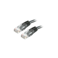 ROLINE kábel, UTP, CAT5e, 1m, fekete kábel és adapter