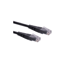ROLINE Kábel UTP CAT6 0,5m fekete kábel és adapter