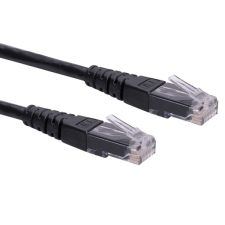 ROLINE kábel utp cat6, 0,5m, fekete 21.15.1525-100 kábel és adapter