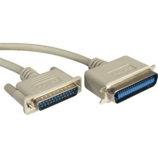  Roline Parallel DB25 -&gt; Parallel IEEE-1284 M/M adatkábel 1.8m szürke (printer kábel) kábel és adapter