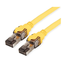 ROLINE Patch kábel S/FTP CAT8, LSOH   2m, sárga kábel és adapter
