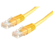 ROLINE Patch kábel, UTP, CAT5e, 3m, sárga kábel és adapter