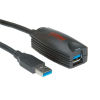 ROLINE USB 3.0 Active Repeater USB kábel 5 M USB A Fekete (12.04.1096)