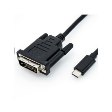 ROLINE USB C 3.1 - DVI adapter M/M 1m kábellel (11.04.5830-10) kábel és adapter