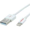 ROLINE USB kábel USB 2.0 USB-A dugó, Apple Lightning dugó 0.15 m Fehér Árnyékolt 11.02.8326 (JAB-3355843)