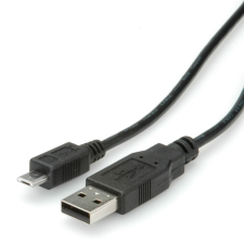 ROLINE USB Micro USB Összekötő Fekete 80cm 11.02.8754-10 kábel és adapter