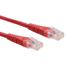 ROLINE - UTP 0.3m piros kábel és adapter