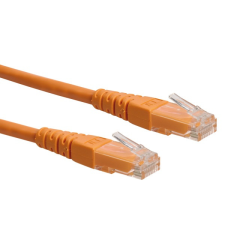 ROLINE - UTP 0.5m narancs kábel és adapter