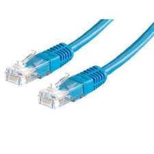 ROLINE UTP CAT5e patch kábel 0.5m kék (0.5m k&#233;k) kábel és adapter