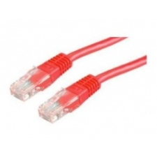 ROLINE UTP CAT5e patch kábel 0,5m, piros kábel és adapter