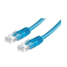 ROLINE UTP CAT5e patch kábel 3m, kék kábel és adapter