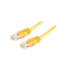 ROLINE UTP CAT5e patch kábel 5m sárga (CAT5e patch k&#225;bel 5m s&#225;rga) kábel és adapter