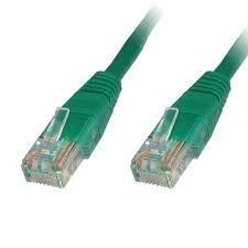 ROLINE UTP CAT6 patch kábel 1m zöld kábel és adapter