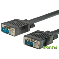 ROLINE VGA/D-Sub Összekötő Fekete 10m 11.04.5210-5 kábel és adapter