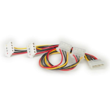 ROLINE Y tápkábel Molex -&gt; 4x Molex 45cm (11.03.1003-50) kábel és adapter