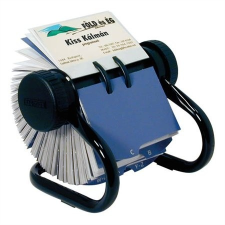 ROLODEX Névjegytartó, 200 db-os, forgó, ROLODEX, fekete névjegytartó