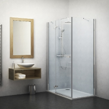  Roltechnik Elegant Line GDOP1/1100 Két részből álló szögletes zuhanykabin nyílóajtóval kád, zuhanykabin