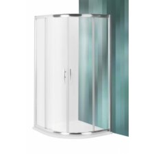 Roltechnik Proxima Line PXR2N íves zuhanykabin 185 cm magas átlátszó üveggel 90x90 cm kád, zuhanykabin