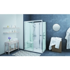 Roltechnik Vinata Comfort-Sarok-Flow/Fehér hátfalas zuhanykabin 1160x677 mm kád, zuhanykabin