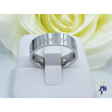  Róma antiallergén ródium garavirozott karikagyűrű FOREVER LOVE gyűrű