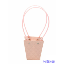  Rombusz mintás virágtáska kicsi trapéz - Barack dekorációs kellék