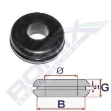 Romix Kábel átvezető gyűrű – gumidugó 16/10mm autóalkatrész