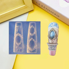 Roniki 3D szilikonforma - tükör körömdíszítő