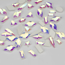 Roniki csiszolt formakő mix - jelly crystal - 100db körömdíszítő