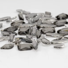 Roniki csiszolt formakő mix - transparent grey - 100db körömdíszítő