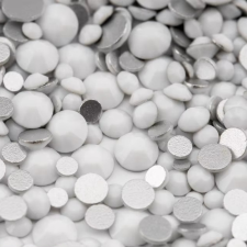 Roniki csiszolt strasszkő mix - SS4-SS20 - chalk white körömdíszítő