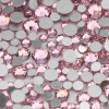 Roniki csiszolt strasszkő mix - SS4-SS20 - light rose