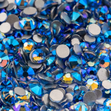 Roniki csiszolt strasszkő mix - SS4-SS20 - lt.sapphire AB körömdíszítő