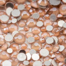 Roniki csiszolt strasszkő mix - SS4-SS20 - MRD honey peach körömdíszítő