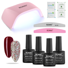 Roniki gél lakk szett UV lámpával lakk zselé