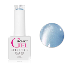 Roniki Glitter cat eye gél lakk 08 - mágnesezhető lakk zselé
