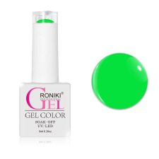 Roniki Glow in the dark széria - 03 sötétben világító neon zöld gél lakk lakk zselé