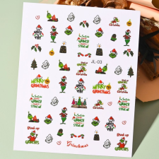 Roniki Grincs matrica - öntapadó #26 körömdíszítő