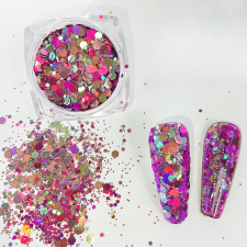 Roniki Holographic chunky glitter 03 körömdíszítő