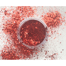 Roniki Irrizáló glitter - piros #2 körömdíszítő